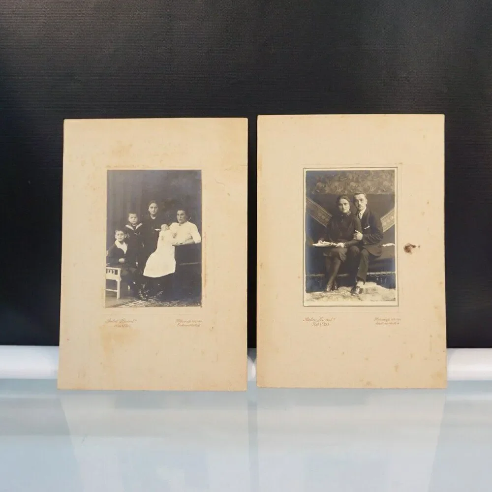 2 Antique Family Cabinet Photos Atelier Central Koln Germany Black And White